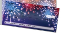 Patriotic Fireworks Side Tear Personal Checks