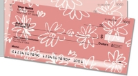 Girly Flower Side Tear Personal Checks