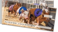 Pig Racing Side Tear Personal Checks