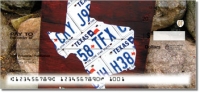 Texas License Plate Personal Checks