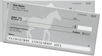 Horse Silhouette Side Tear Personal Checks