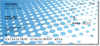 Blue Halftone Personal Checks