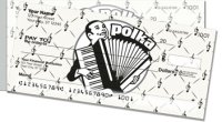 Polka Music Side Tear Personal Checks
