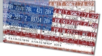 Americana License Plate Side Tear Personal Checks
