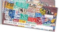 California License Plate Side Tear Personal Checks