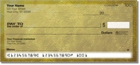 Yellow Burlap Personal Checks