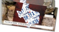Texas License Plate Side Tear Personal Checks