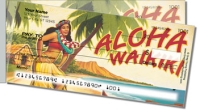 Hawaiian Art Side Tear Personal Checks