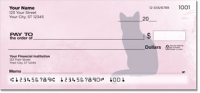 Cat Silhouette Personal Checks