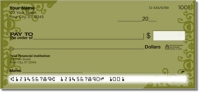 Gold Corner Scroll Personal Checks