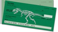 Dino Skeleton Side Tear Personal Checks