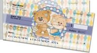 Cute Teddy Bear Side Tear Personal Checks