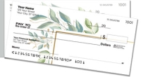 Eucalyptus Print Side Tear Personal Checks