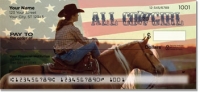 Rodeo Cowgirl Personal Checks