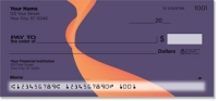 Abstract Orange Personal Checks