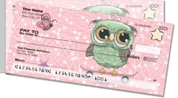 Cartoon Owl Side Tear Personal Checks