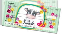 Cute Cow Side Tear Personal Checks