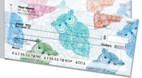 Colorful Owl Side Tear Personal Checks