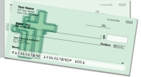 Cross Symbol Side Tear Personal Checks