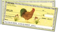Country Rooster Side Tear Personal Checks