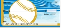 Blue & Gold Baseball Fan Personal Checks