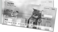 Nocturnal Kitty Side Tear Personal Checks