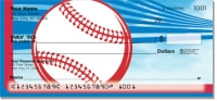 Red & Blue Baseball Fan Personal Checks