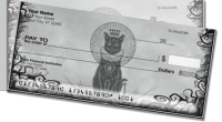 Kitty Noir Side Tear Personal Checks