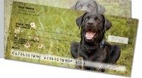 Black Lab Side Tear Personal Checks