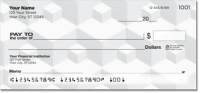 Extruded Blocks Personal Checks