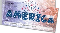 Patriotic Party Side Tear Personal Checks