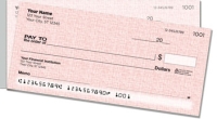 Pink Linen Side Tear Personal Checks