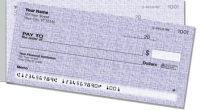 Purple Linen Side Tear Personal Checks