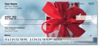 Christmas Bow Personal Checks