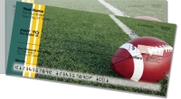 Green & Gold Football Fan Side Tear Personal Checks