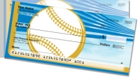 Blue & Gold Baseball Fan Side Tear Personal Checks