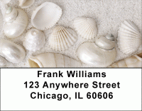 Pearly White Sea Shells Labels Accessories
