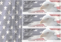 American Flag Multi Purpose Designer Business Checks