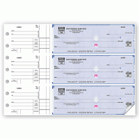 Deluxe High Security 3-On-A-Page Business Size Checks