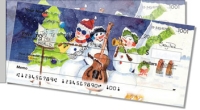 Snow Musician Side Tear Personal Checks