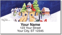 Snow Worker Address Labels Accessories