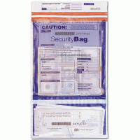 Deposit Bag,Clear Front, Opaque Back,Dual-11x15