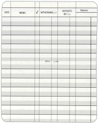 Debit Card Register Accessories