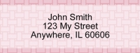Pink Safety Rectangle Address Label Accessories