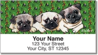 Pug Series Address Labels Accessories