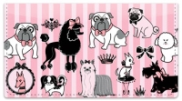 Doggy Boudoir Checkbook Cover Accessories