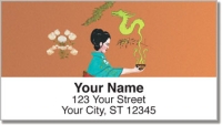 Asian Art Address Labels Accessories