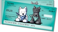 Terrier Friends 2 Side Tear Personal Checks