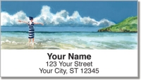 Meyer Beach Scene Address Labels Accessories