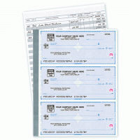 Deluxe High Security 3-On-A-Page Compact Size Checks